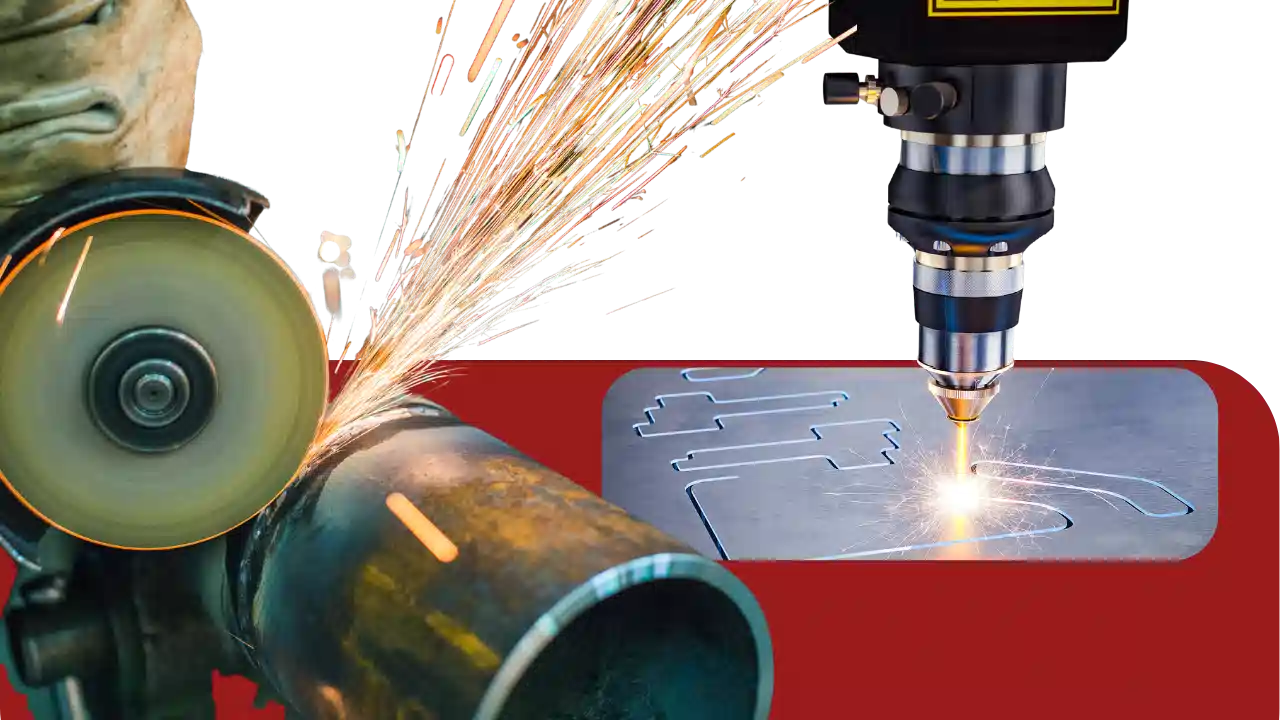 Industrial robot arms in a modern factory